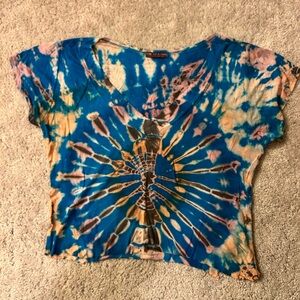 Tie-Dye V-Neck T-Shirt